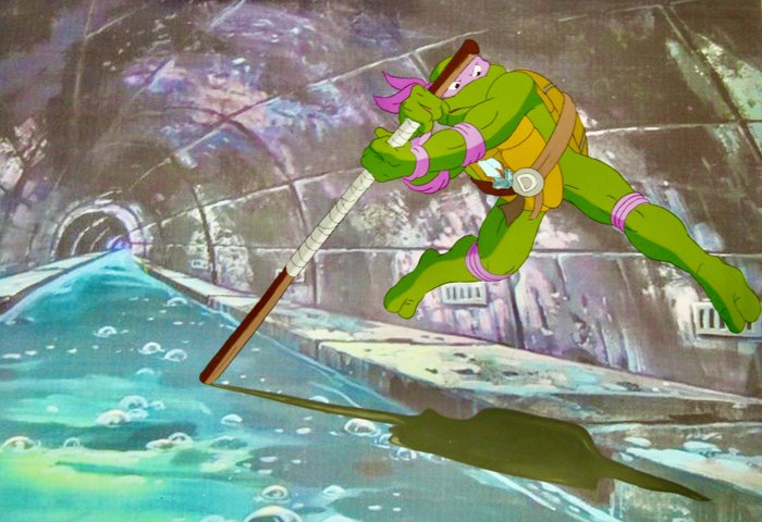 " Teenage Mutant Ninja Turtle " Original animasjon Cel - " TMNT " - 1987