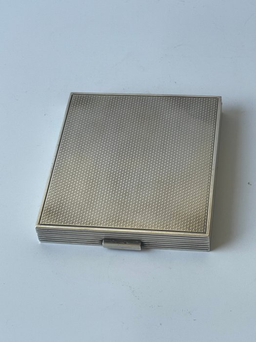Poudrier & miroir - Eske - art Deco - .950 sølv