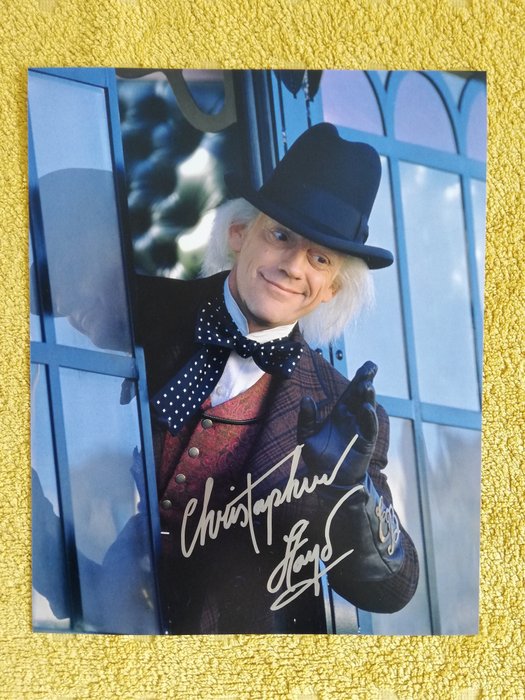 Back to the Future: Christopher Lloyd handsigned photo in-person autograph