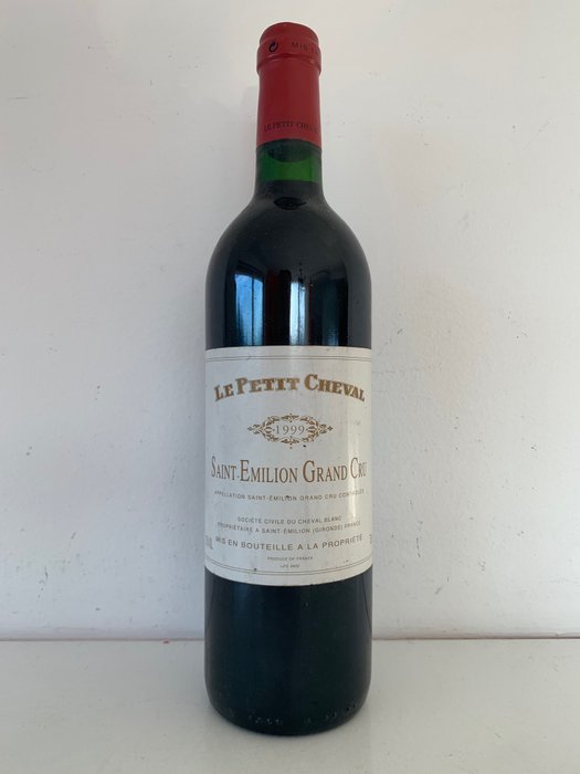 1999 Le Petit Cheval, 2nd wine of Chateau Cheval Blanc - Saint-Émilion - 1 Flaske (0,75L)