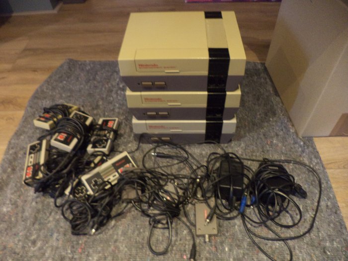 Nintendo - 3x NES - 电子游戏机 (3) - 无原装盒