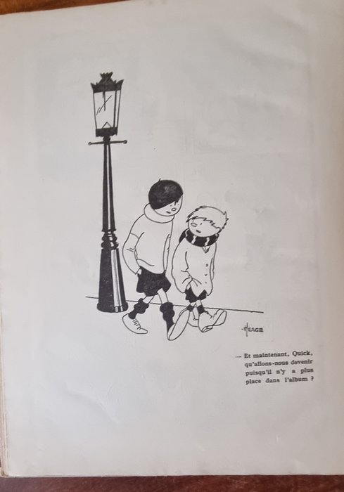 Quick et Flupke, gamins de Bruxelles (P2) + dédicace (Quick et Flupke) par Hergé et Germaine - C - TT - 1 Album - Limitált és számozott kiadás - 1931