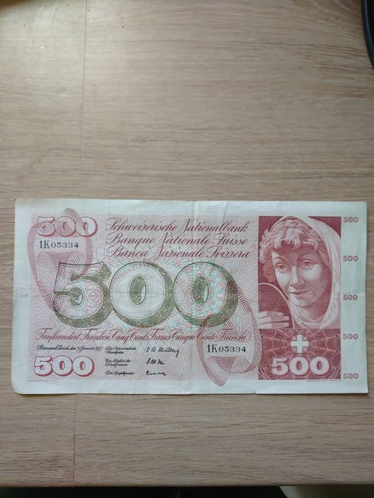 Zwitserland. - 500 franken 31-1-1957 - Pick 50a