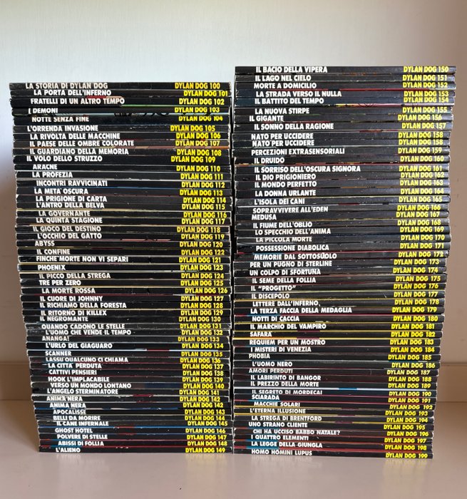 Dylan Dog nn. 100/199 - sequenza completa - 100 Comic - Első kiadás - 1995/2003