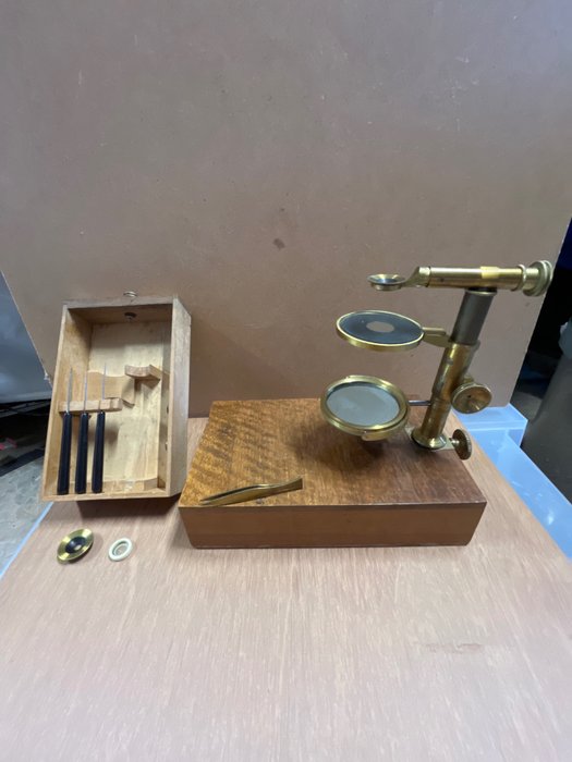 Microscópio - Type- Raspail microscope simple - 1870-1900 - França - unsigned