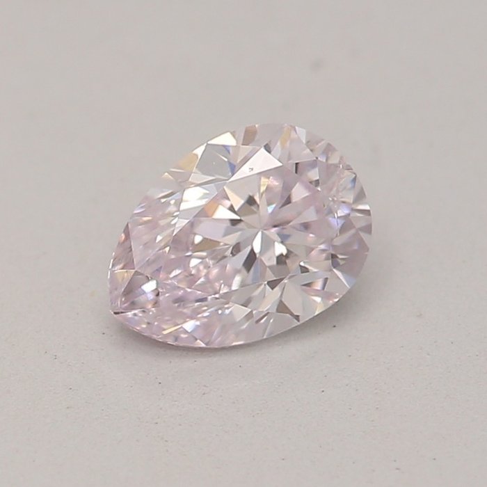 1 pcs Diamant - 0.31 ct - Peer - very light pink - P1