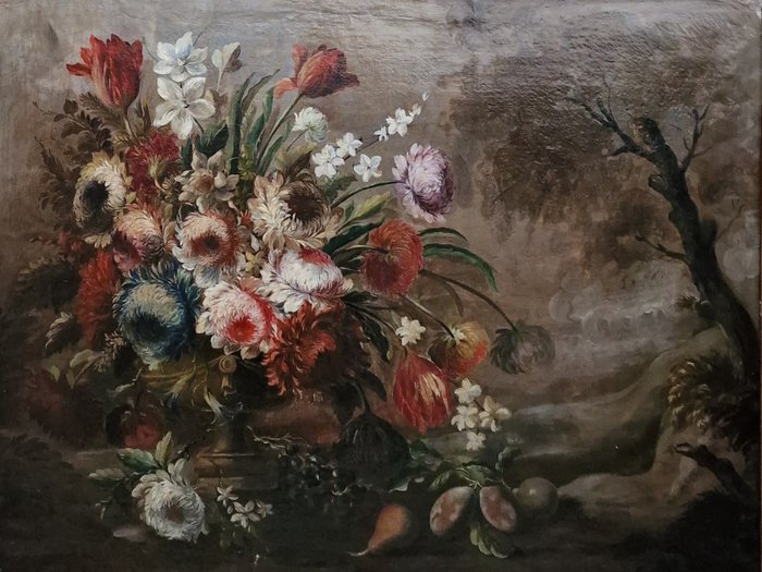 Maestro napoletano (XVII-XVIII) - Trionfo di fiori