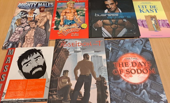 Diversen - 7 homo-erotische (strip-)boeken - 1998-2015