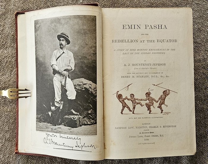 A. Mounteney-Jephson - Emin Pasha And The Rebellion At The Equator [Signed by author] - 1890