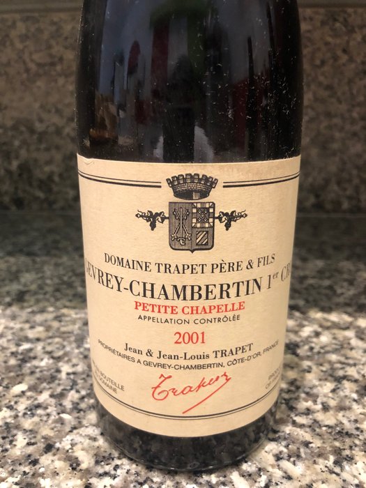 2001 Trapet "Petite Chapelle" - 哲維瑞香貝丹酒村 1er Cru - 1 Bottle (0.75L)