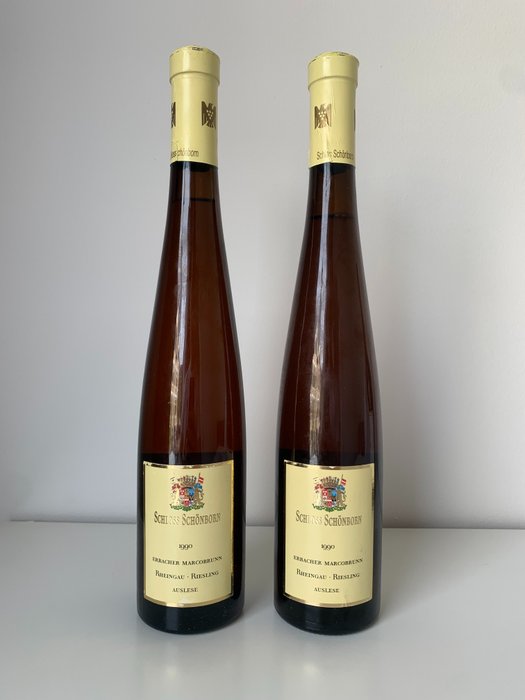 1990 Schloss Schönborn Erbacher Marcobrunn Riesling Auslese - 萊茵高 Grosse Lage - 2 珍妮瓶 (0.5L)