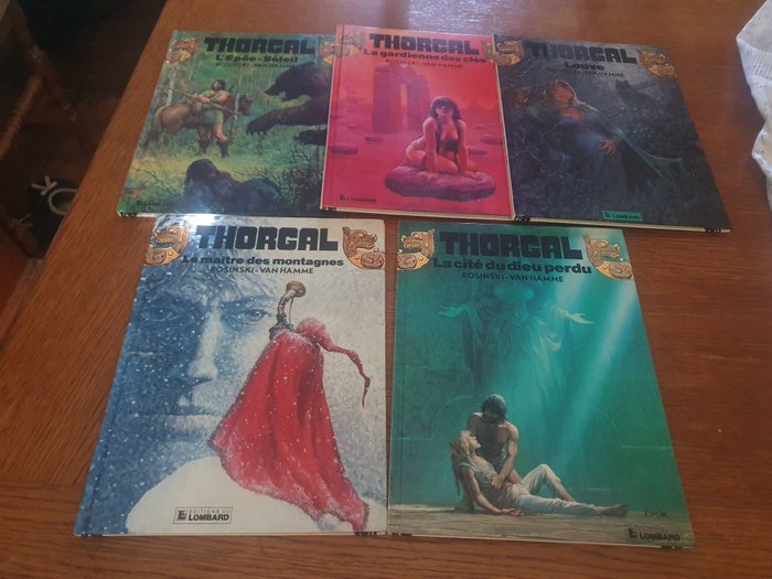 Thorgal - 5x C - 5 Album - 第一版 - 1987/1992