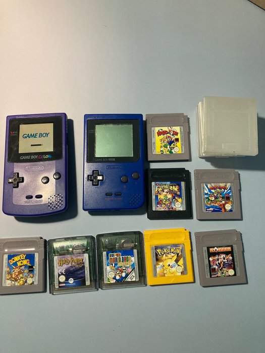Nintendo - Gameboy Color, Gameboy Pocket + games - Consolă jocuri video - Fără cutia originală