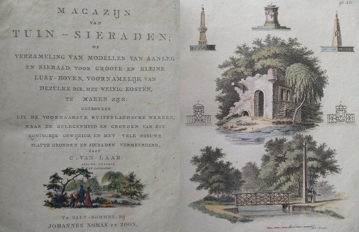 Gijsbert van Laar - Gijsbert van Laar Magazijn van Tuin-Sieraden; of Verzameling van modellen van aanleg en sieraad, - 1802-1834