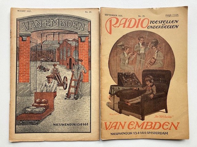 N.N. - 19 Van Embden Maandbladen and 2 Prijscouranten met Gereedschappen en Electrische apparaten - 1926-1939
