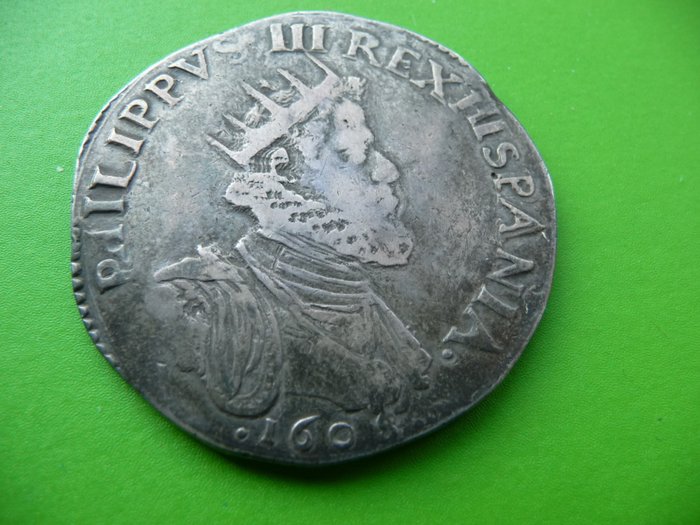 Italie, Duché de Milan. Philippe III d’Espagne (1598-1621). Ducatone 1608