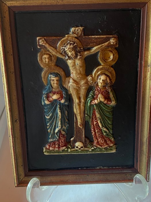 Oggetti cristiani - cera e legno - 1850-1900