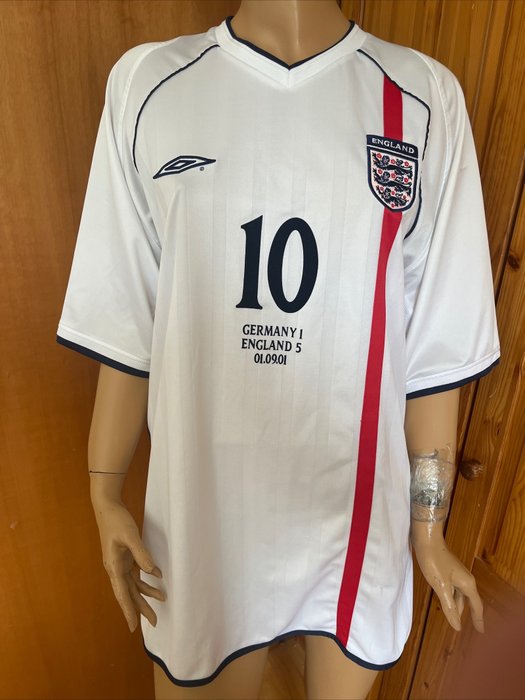 England National Team - Europäische Nationalmannschaften - Michael Owen - 2001 - Fußballtrikot
