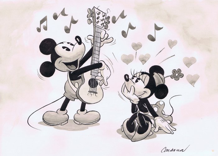 Cardona - 1 Watercolour - Mickey Mouse