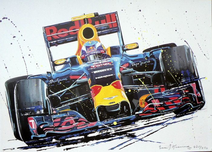 Red Bull Racing RB12 - Eric Jan Kremer - Max Verstappen - 2016 - Artwork 