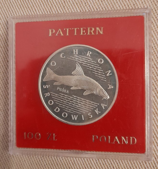 Polen. 100 Złotych 1977 "Protezione dell'ambiente - Pesce - Proba"  (Ohne Mindestpreis)