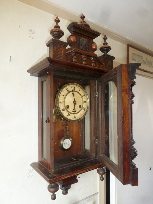 Relógio regulador - Madeira - 1900-1910