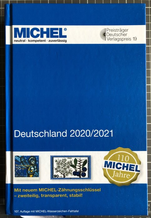Zubehör 2020/2021 - Michel Katalog Deutschland, neuwertig mit Wasserzeichen Falttafel und Zähnungsschlüssel
