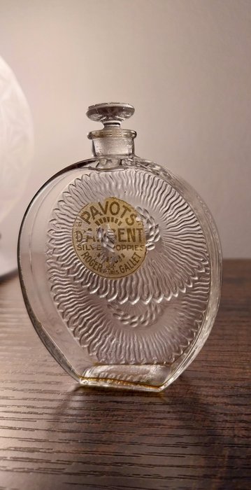 Lalique - René Lalique - Perfume flask - Silver poppies/Silver poppies - Glass