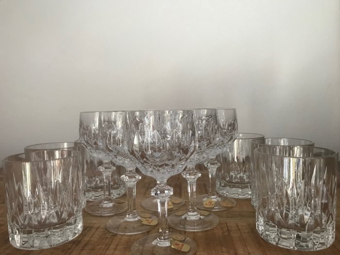 Copo de água (12) - Manufatura Nachtmann, série Patrizia - Cristal de chumbo, óculos de qualidade
