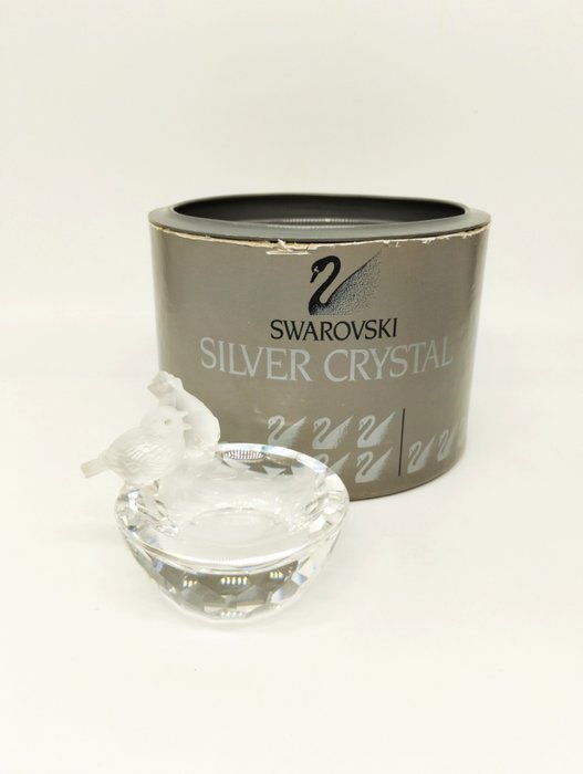 Figure - Swarovski - Bird Bath - 010029 - Boxed - Crystal