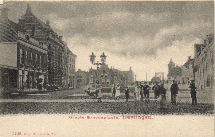 Holandia - Harlingen (Fryzja) – łącznie z bardzo starymi widokami na port, ulicami itp. - Pocztówka (41) - 1900-1960