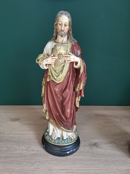 雕刻, Jezus - 43 cm - 石膏