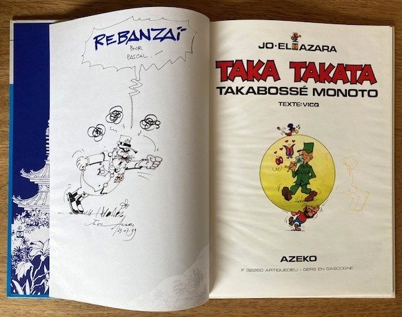 Taka Takata T7 - Takabossé Monoto + dédicace - C - 1 Album - Eerste druk - 1994