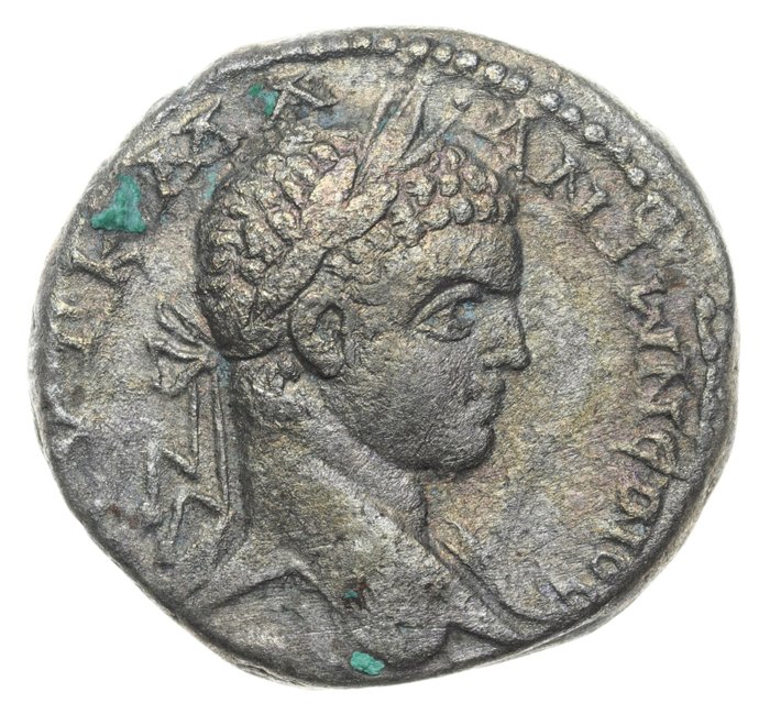 Római Birodalom (tartomány), Szíria Seleucis és Pieria.. Elagabalus (AD 218-222). Tetradrachm (26mm; 13g; 6h) Antiochia ad Orontem 218-220 AD. / McAlee 758 var.  (Nincs minimálár)