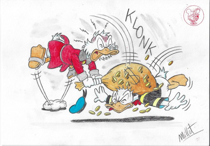 Millet - 1 Original colour drawing - Uncle Scrooge - el patadon - 2024