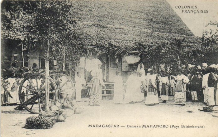 馬達加斯加 - 不同的地方，包括民族、鄉村、背面空白的卡片。 - 明信片 (64) - 1900-1940