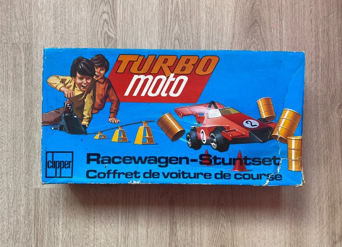 Clipper - Spielzeug Turbo Moto Racecar Stuntset - 1970-1980 - USA