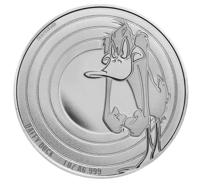 萨摩亚群岛. 5 Dollars 2022 Looney Tunes ™ - Daffy Duck, 1 Oz (.999)  (没有保留价)