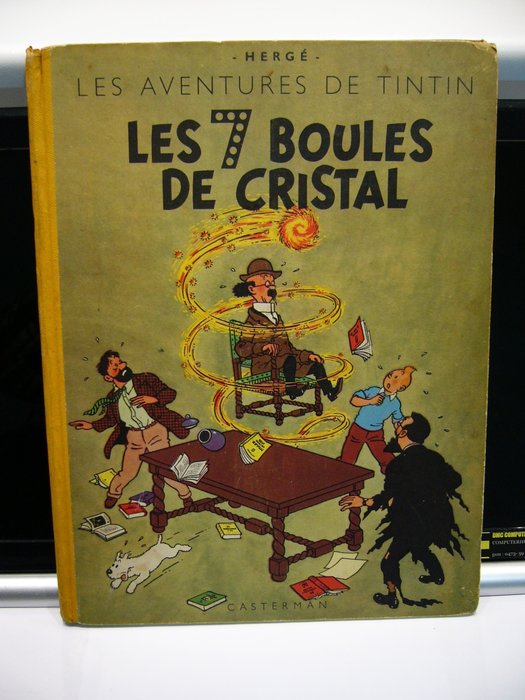 Tintin T13 - Les 7 boules de cristal (B2) - C - 1 Album - Første utgave - 1948