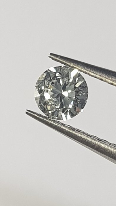 Sem preço de reserva - 1 pcs Diamante  (Natural)  - 0.30 ct - Redondo - J - SI2 - International Gemological Institute (IGI)