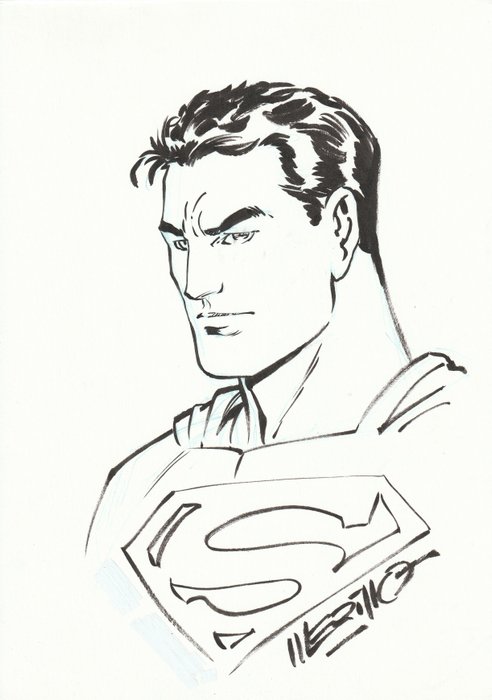 Jesús Merino - 1 Original drawing - Superman - Original Artwork - 2019
