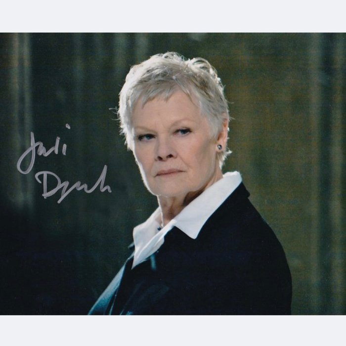 James Bond - Signed by Judi Dench (M)