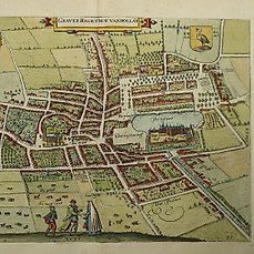 Nederland, Stadsplan – Den Haag; L. Guicciardini / W. Blaeu – GravenHage, T’Hof van Hollant – 1612