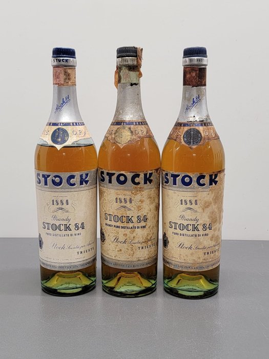 Stock - Stock 84 V.V.S.O.P  - b. 1950s, 1960s - 1,0 liter - 3 üvegek