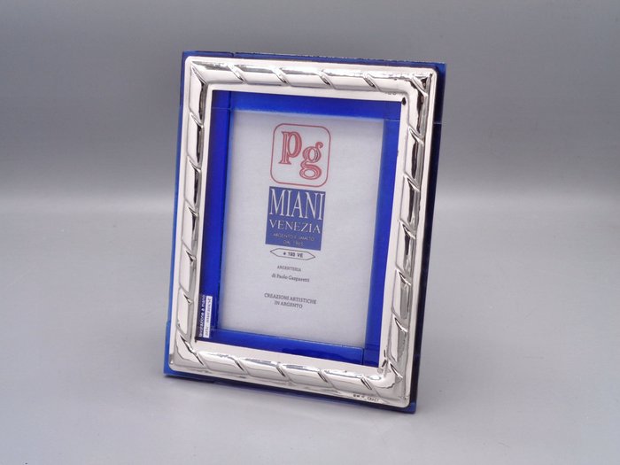 PG-MIANI Argenteria - Bilderamme  - Sølv, 925 Murano glass