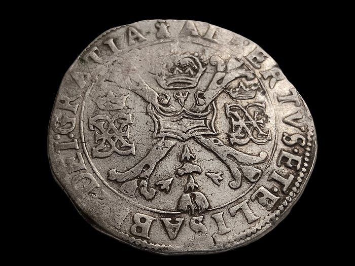 Spansk Holland. Albrecht & Isabella (1598-1621). Patagón Brabante. Amberes. n/d