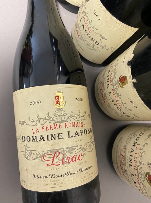 2000 Domaine Lafond Roc-Epine Lirac la Ferme Romaine - Ródano - 6 Botellas (0,75 L)