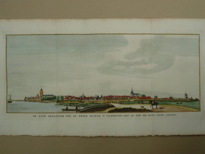 荷兰, 城镇规划 - 代文特; D. de Jong - De stad Deventer van de weide buiten 't Pothoofd (...) - 1801-1820