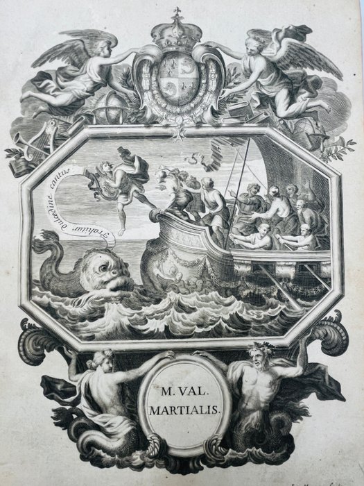 Marcus Valerius Martialis - M. Valerii Martialis Epigrammatum libros XV. Interpretatione et notis illustravit Vincentius - 1680