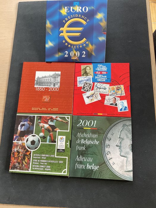 Belgien. Year Set (FDC) 1999/2002 (5 sets)  (Ingen mindstepris)